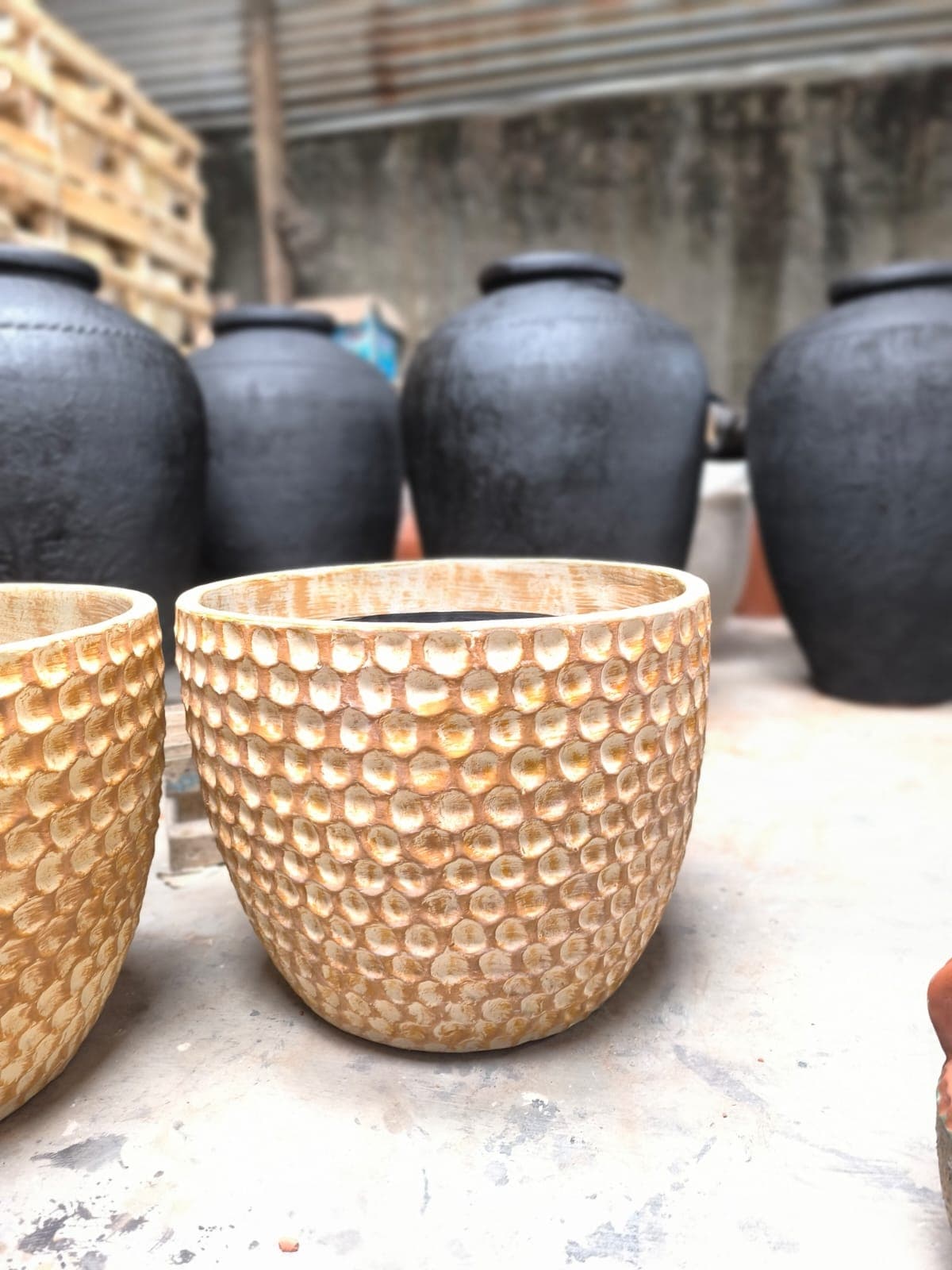 The Honeycomb Sculpted Planter
